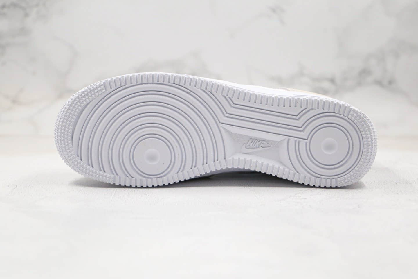 耐克Nike Air Force 1 07 LV8 Indigo Fog纯原版本低帮空军一号编织格子勾米白蓝色靛蓝色雾内置气垫 货号:CK4383-001