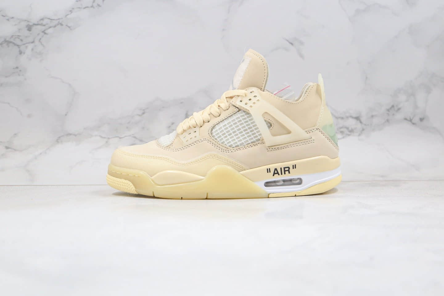 OW联名款AJ4蝉翼米白色纯原版本出货