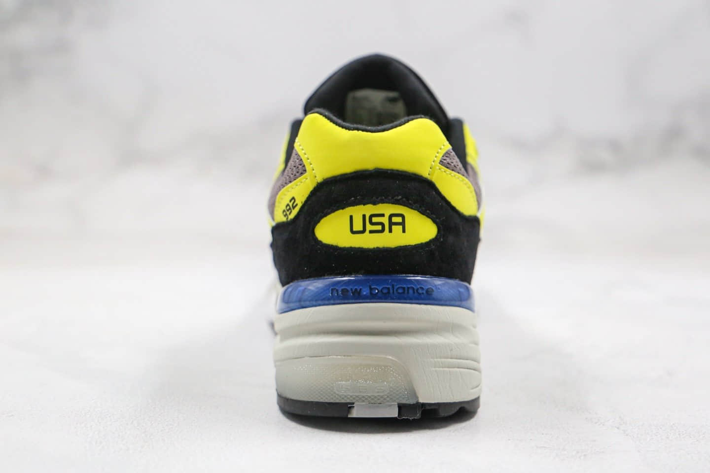 新百伦New Balance Made in USA M992纯原版本美产血统NB992黄色慢跑鞋原盒配件齐全正确鞋面材质 货号:W992FG