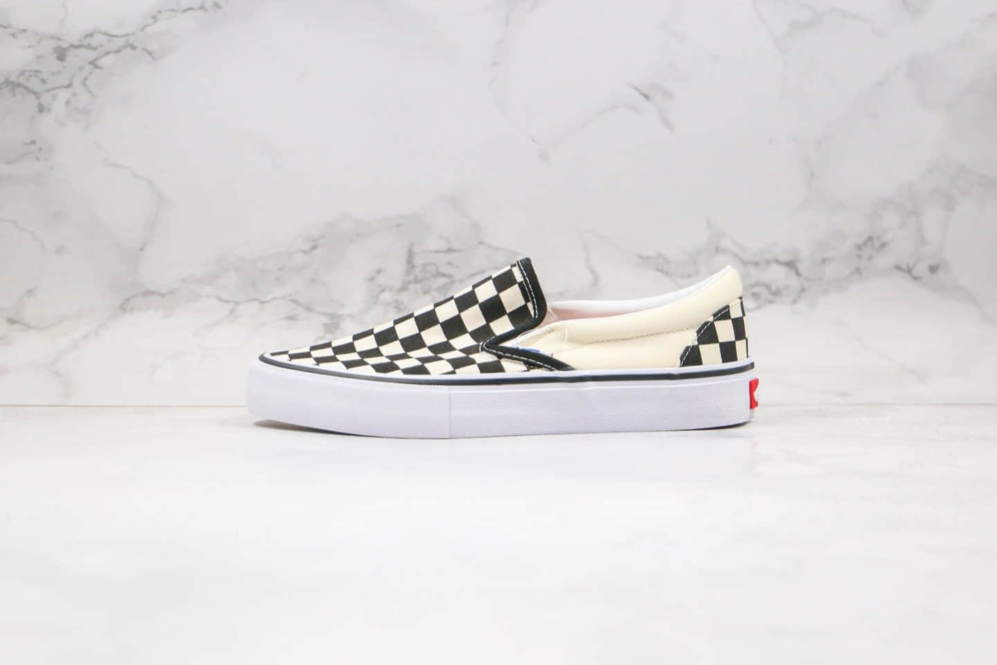 万斯Vans Slip On Pro公司级版本低帮棋盘格子黑白色一脚蹬内置钢印原档案数据开发 货号:VN0A347VAPK