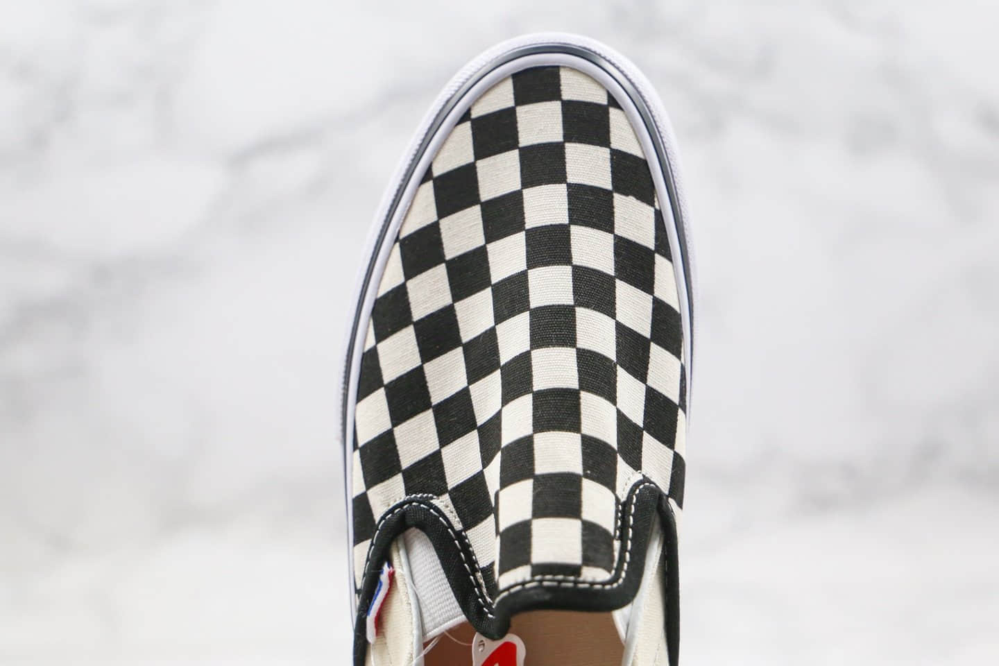 万斯Vans Slip On Pro公司级版本低帮棋盘格子黑白色一脚蹬内置钢印原档案数据开发 货号:VN0A347VAPK