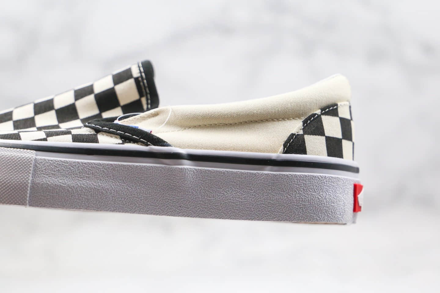 万斯Vans Slip On Pro公司级版本低帮棋盘格子黑白色一脚蹬内置钢印原档案数据开发 货号:VN0A347VAPK