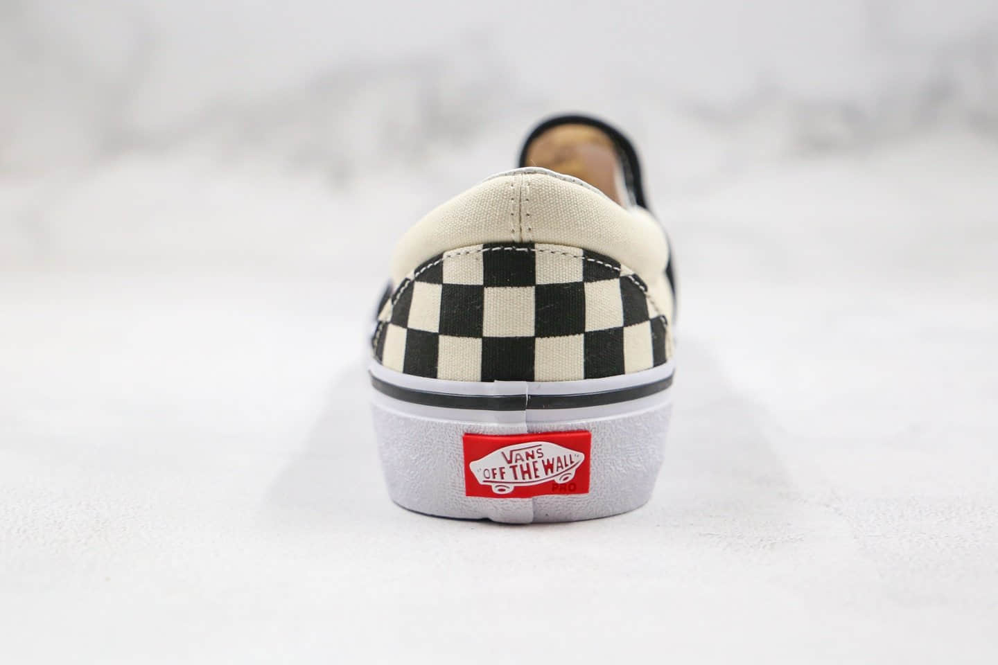 万斯Vans Slip On Pro公司级版本低帮棋盘格子黑白色一脚蹬内置钢印原档案数据开发 货号:VN0A347VAPK