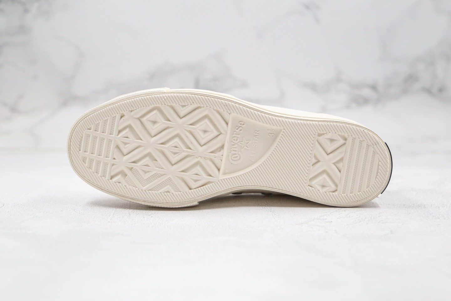 匡威Converse chuck 1970s公司级版本高帮彩虹线条奶白色硫化帆布鞋原盒原标原鞋开模一比一打造 货号:169047C