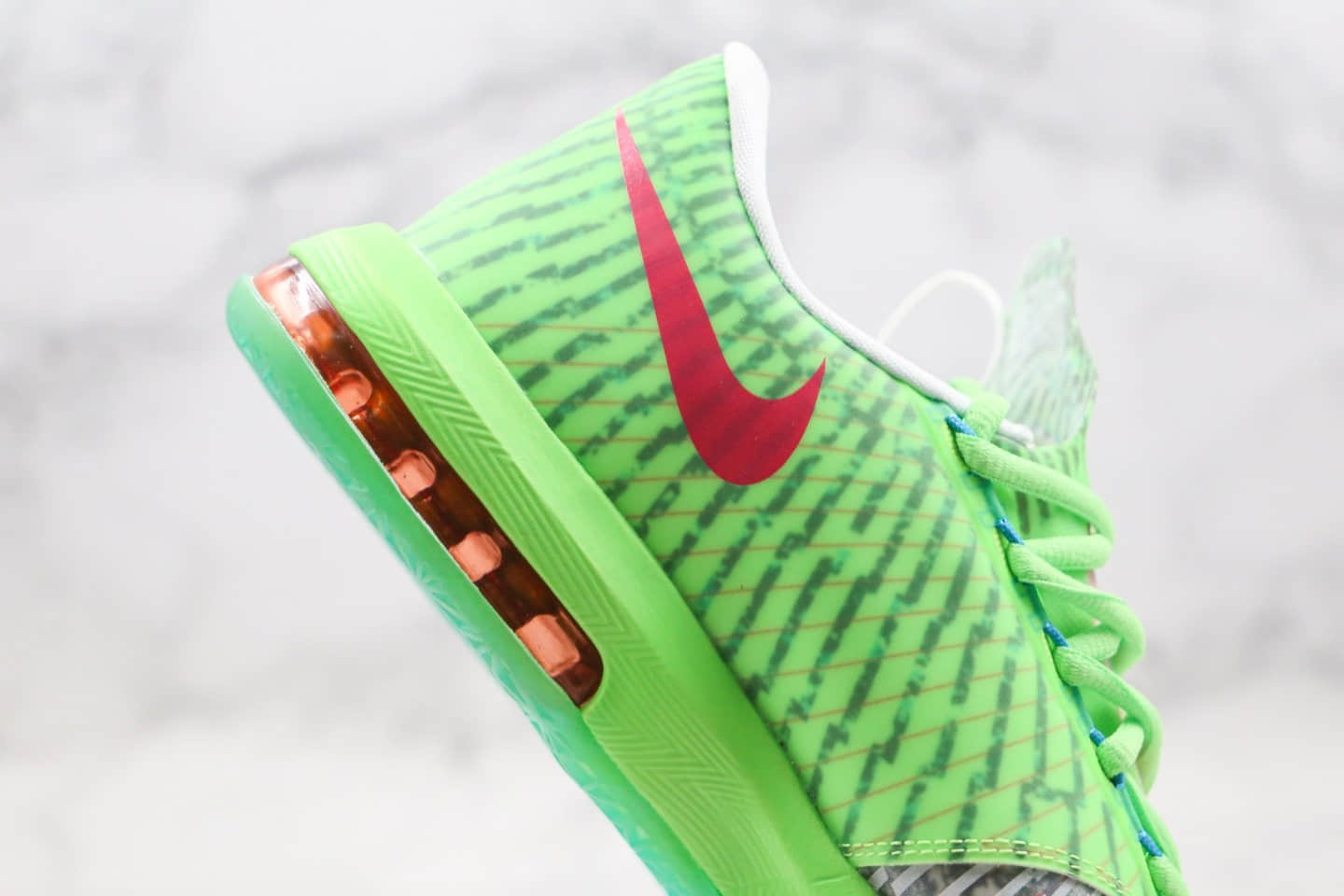 耐克Nike Zoom KD VI EP SJX纯原版本杜兰特6代篮球鞋灰绿蓝色支持实战原档案数据开发 货号:599424-121