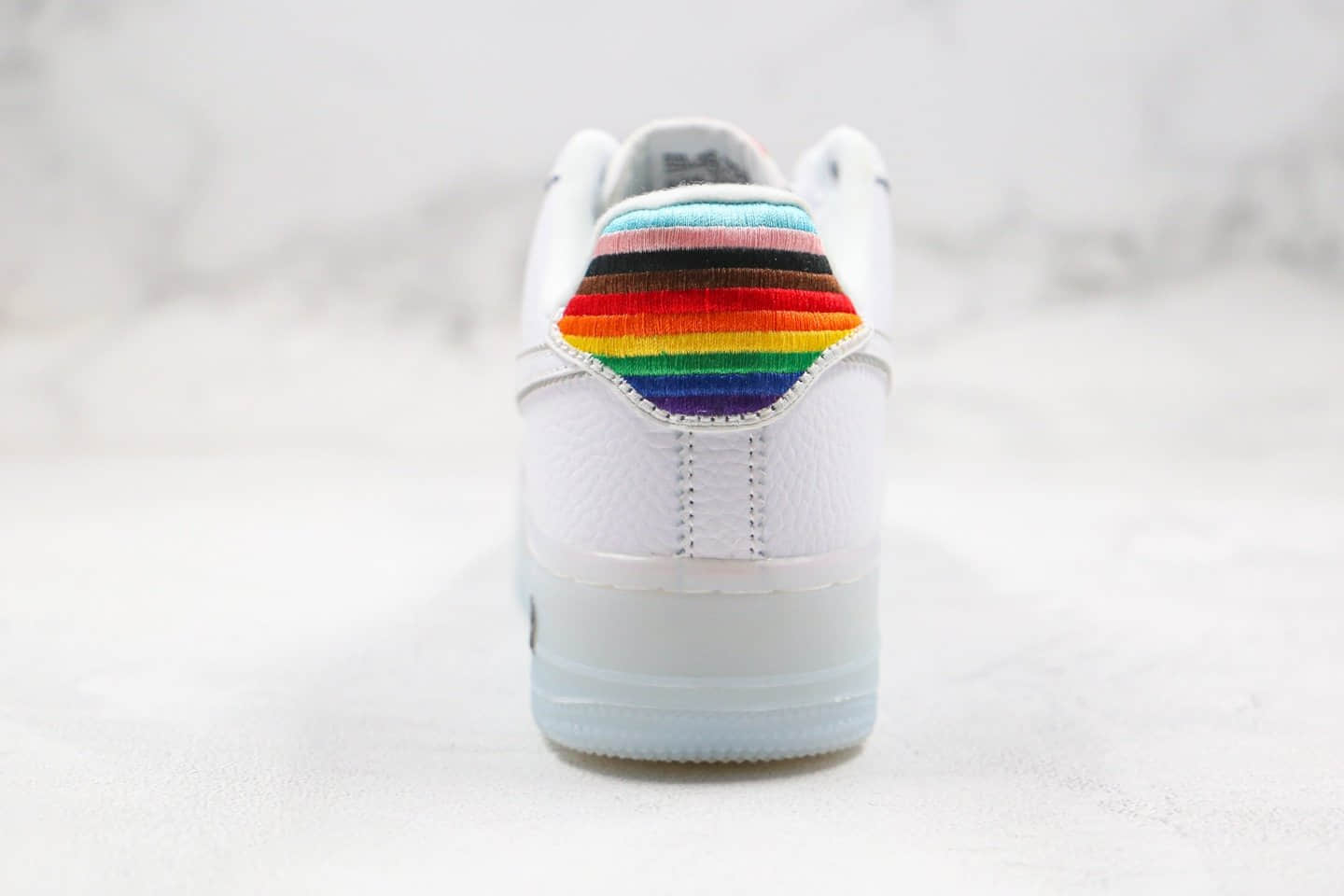 耐克Nike Air Force 1 Betrue纯原版本低帮空军一号果冻底彩虹盒白彩虹尾原盒原标原档案数据开发 货号:CV0258-100