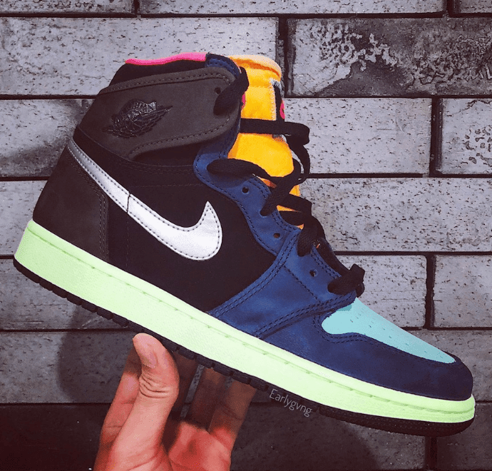 酷似05年UNDFTD 联名!全新AJ1实物图曝光! 货号:555555-201