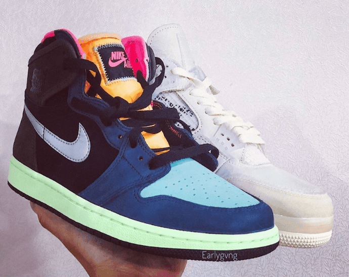 酷似05年UNDFTD 联名!全新AJ1实物图曝光! 货号:555555-201