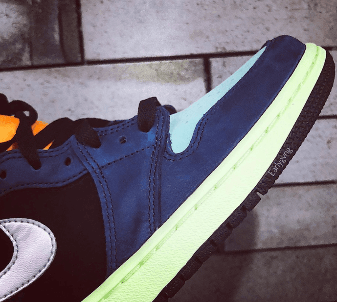 酷似05年UNDFTD 联名!全新AJ1实物图曝光! 货号:555555-201