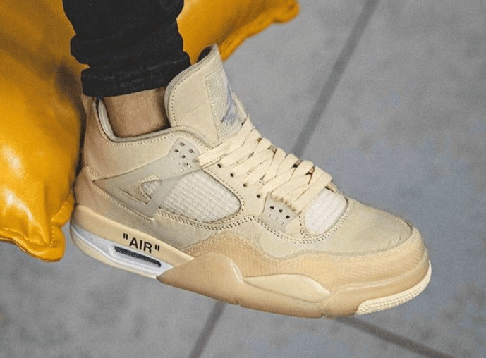 OW x AJ4释出最新上脚图!这些细节别错过! 货号:CV9388-100