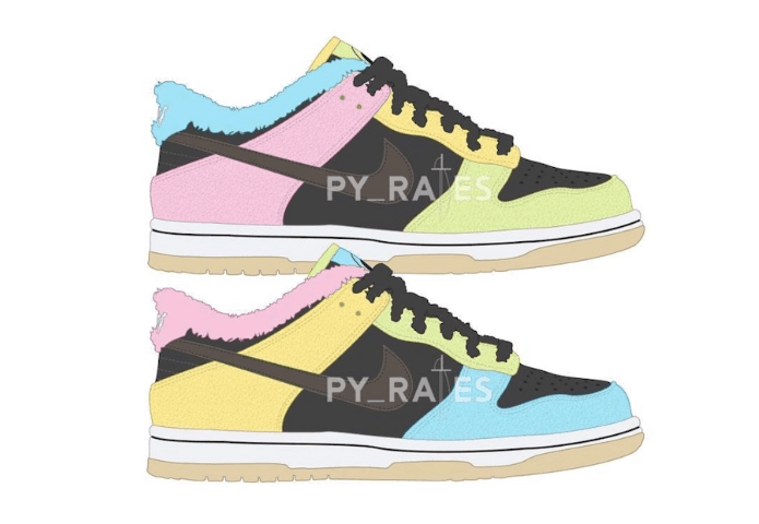 鸳鸯设计+吸睛撞色!两双Dunk Low新品明年登场!