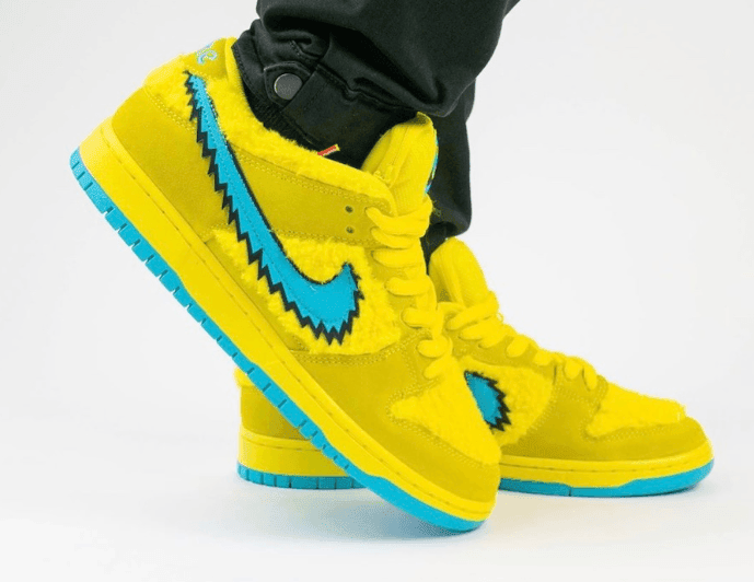 小熊Dunk SB黄色配色上脚图曝光!辨识度超高! 货号:CJ5378-700