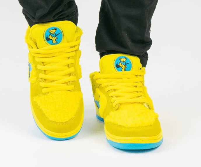 小熊Dunk SB黄色配色上脚图曝光!辨识度超高! 货号:CJ5378-700