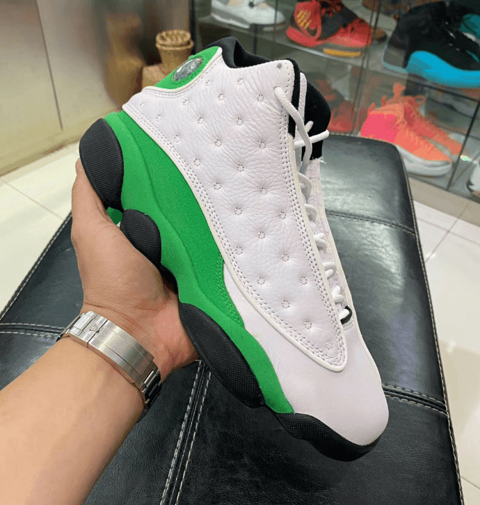 酷似天价雷阿伦PE!AJ13 “Lucky Green”发售延期! 货号:DB6537-113