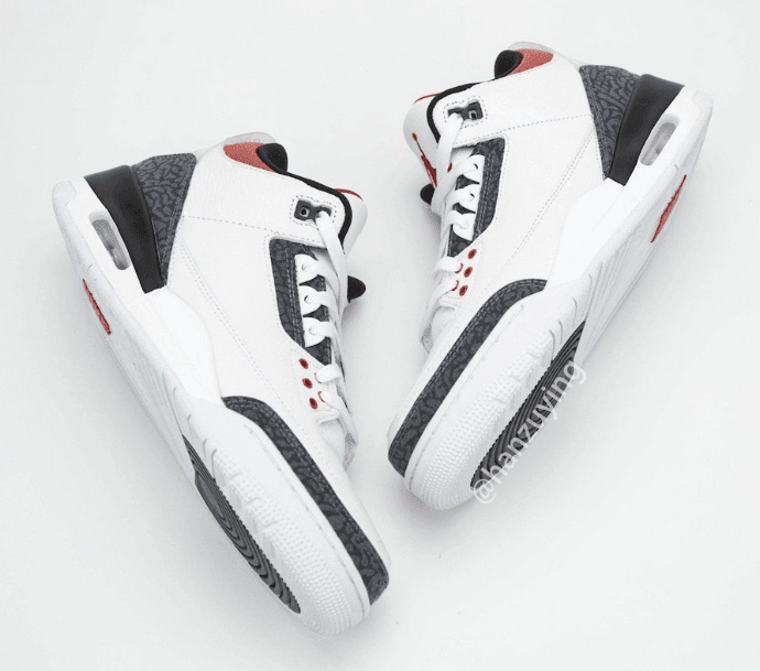 全新Air Jordan 3颜值不俗!实物图抢眼! 货号:CZ6431-100