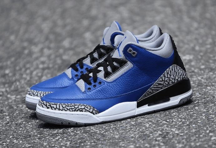 DJ Khaled天价联名双胞胎!黑蓝AJ3释出最新实物图! 货号:CT8532-400