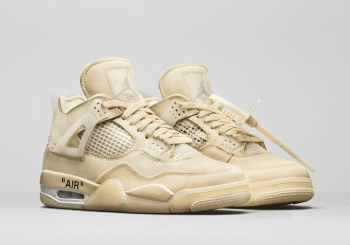 支持公益!Virgil Abloh 拍卖未市售 OW x AJ 4 “Sail”!还能拥有个人签名!