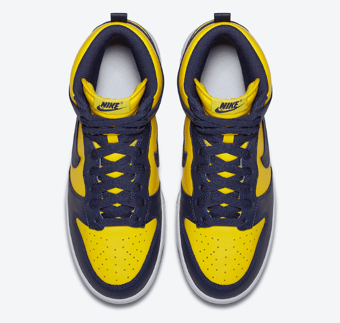 Nike Dunk High密歇根大学配色复刻回归!今年9月登场! 货号:CZ8149-700