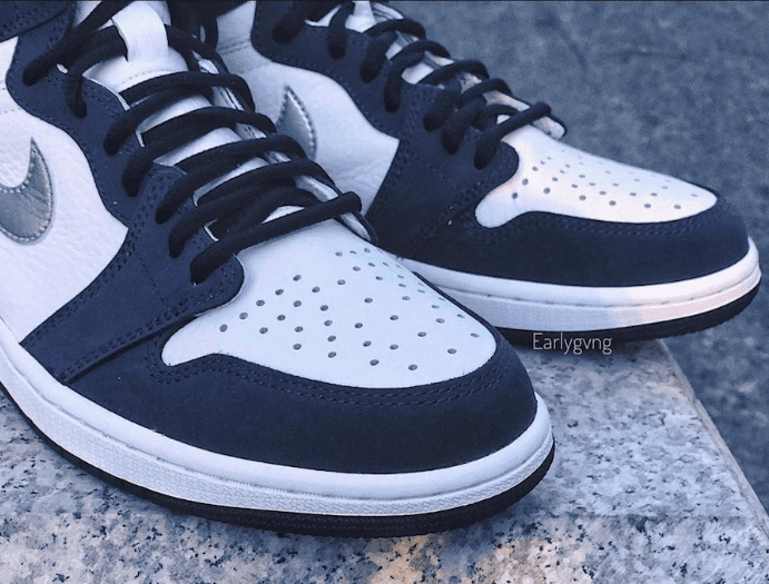 日本限定复刻回归!AJ1午夜海军蓝最新实物图曝光! 货号:DC1788-100