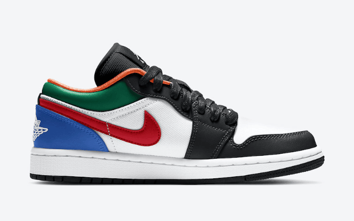 黑脚趾+多色拼接!全新Air Jordan 1 Low即将发售! 货号:CZ4776-101