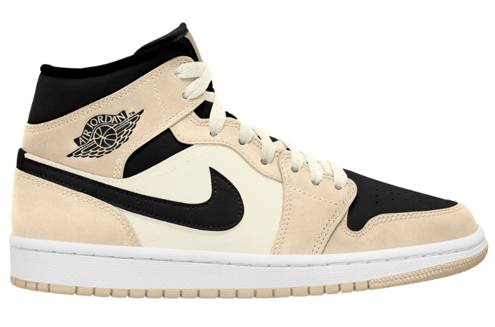 珍珠奶茶装扮!全新AJ1 Mid即将发售! 货号:CBQ6472-800