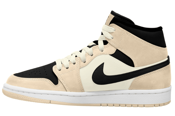 珍珠奶茶装扮!全新AJ1 Mid即将发售! 货号:CBQ6472-800