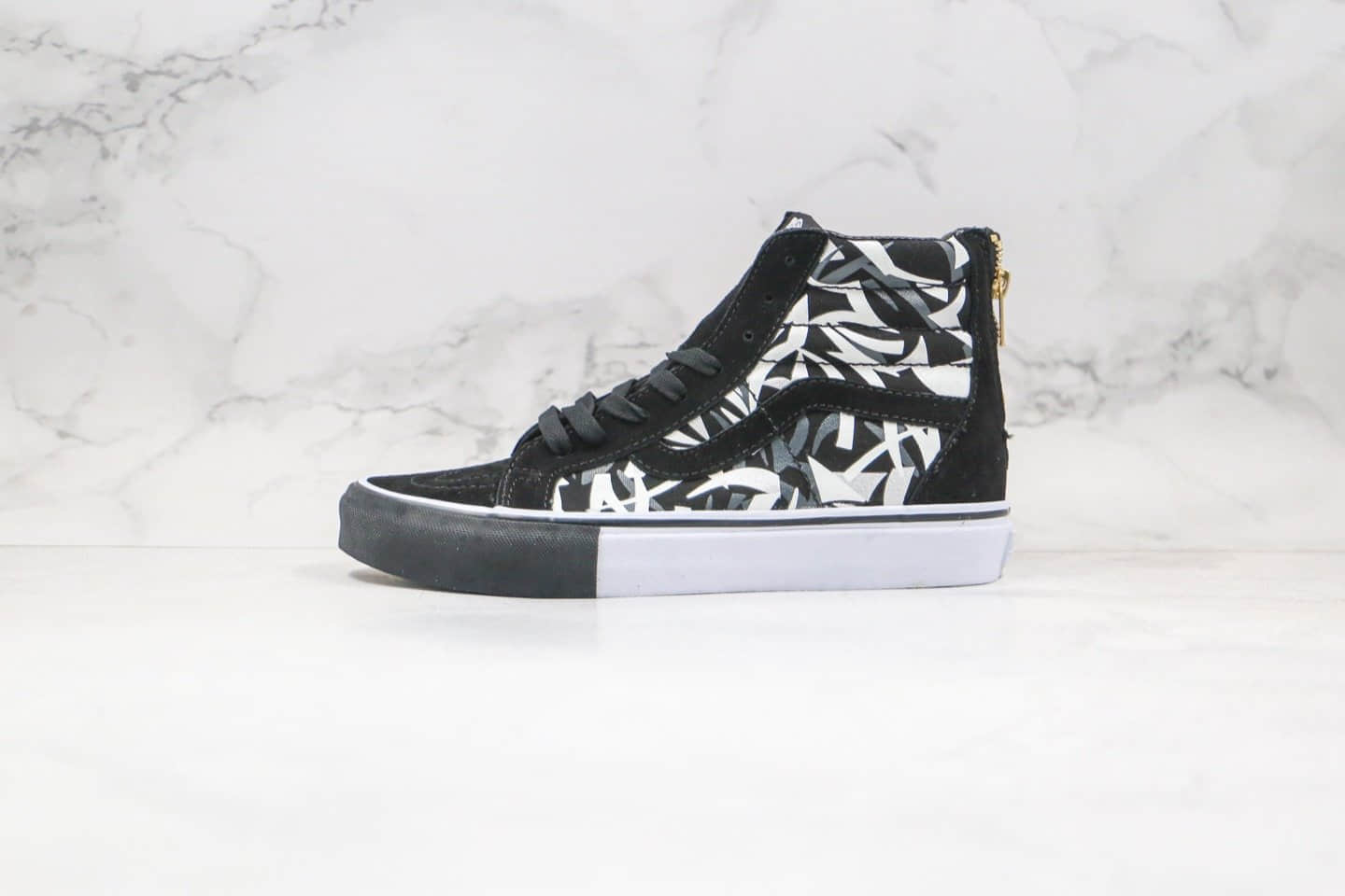 万斯Vans x Clot SK8-HI Alienegra公司级版本陈冠希同款高帮黑色涂鸦荆棘配色原厂硫化大底