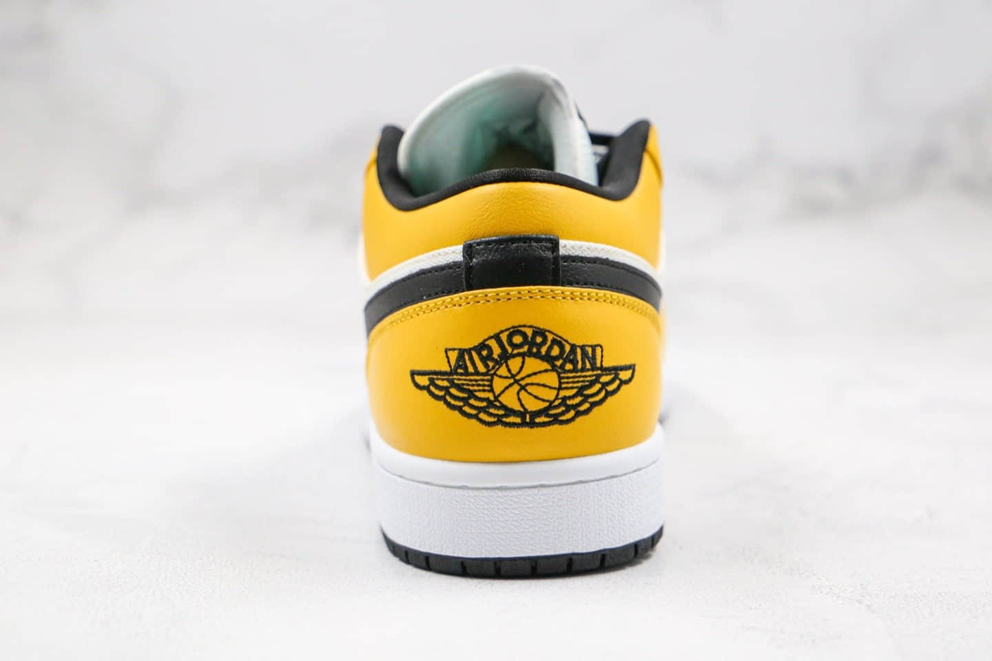乔丹Air Jordan 1 Low Laser Orange纯原版本低帮AJ1帆布拼接皮面白黄色内置气垫原盒原标 货号:CZ4776-107