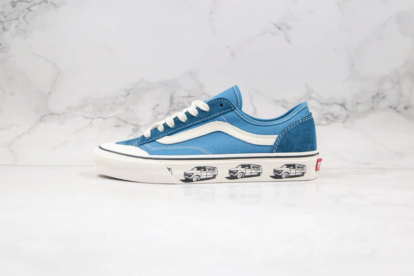 万斯Vans Style 36 Cecon SF公司级版本小红书爆款半月包头板鞋蓝色大巴车原厂硫化工艺 货号:VN0A3MVL24M