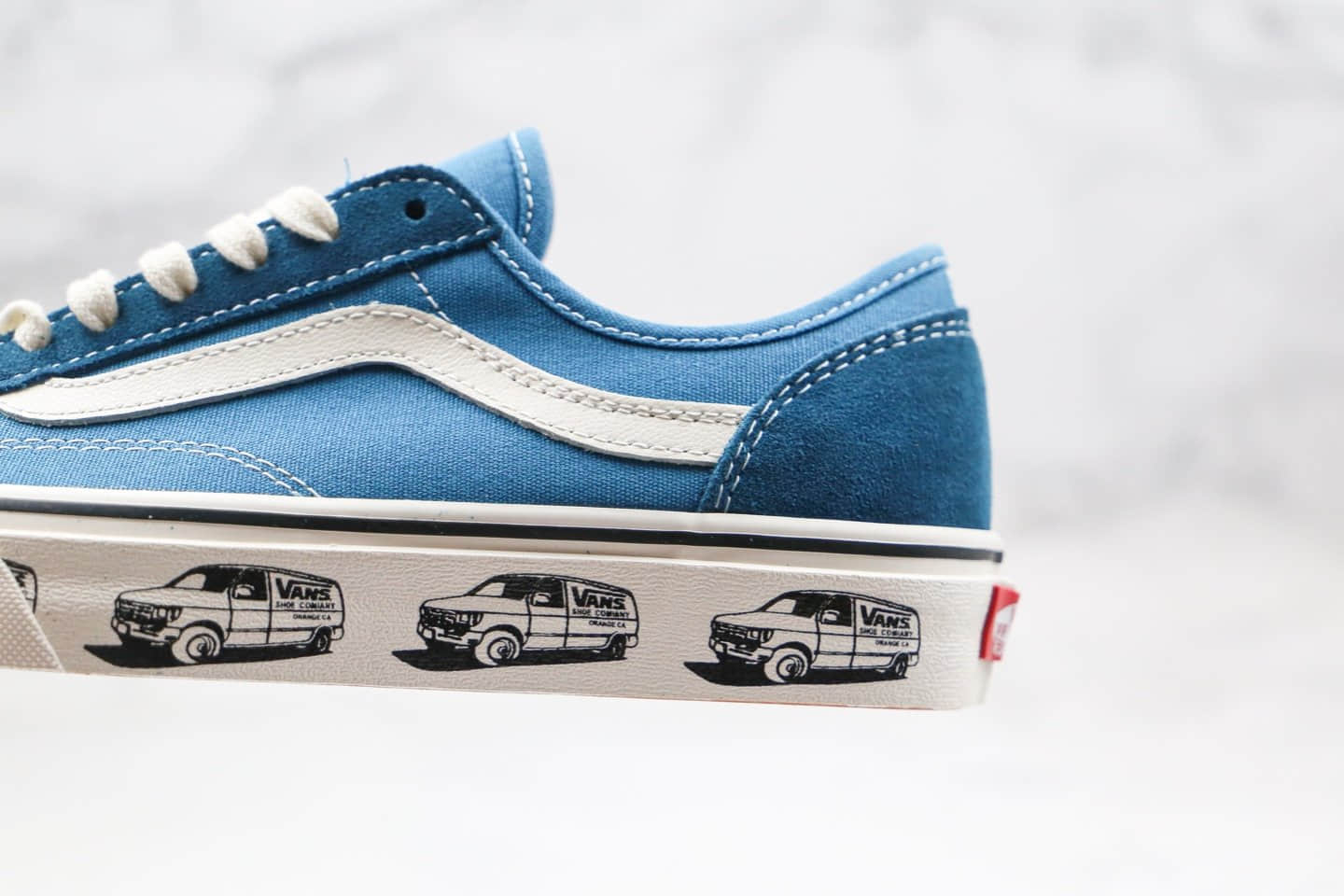 万斯Vans Style 36 Cecon SF公司级版本小红书爆款半月包头板鞋蓝色大巴车原厂硫化工艺 货号:VN0A3MVL24M