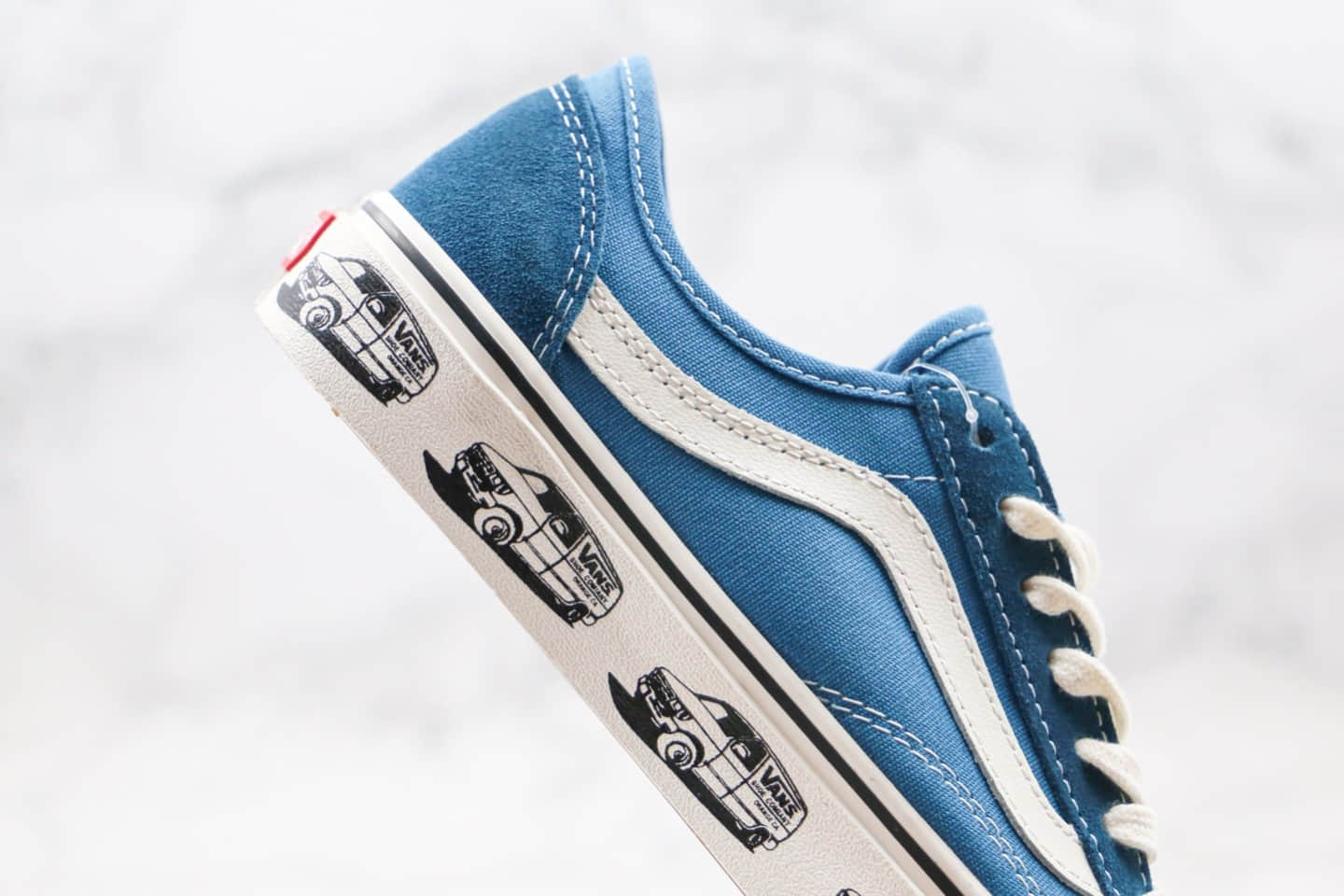 万斯Vans Style 36 Cecon SF公司级版本小红书爆款半月包头板鞋蓝色大巴车原厂硫化工艺 货号:VN0A3MVL24M