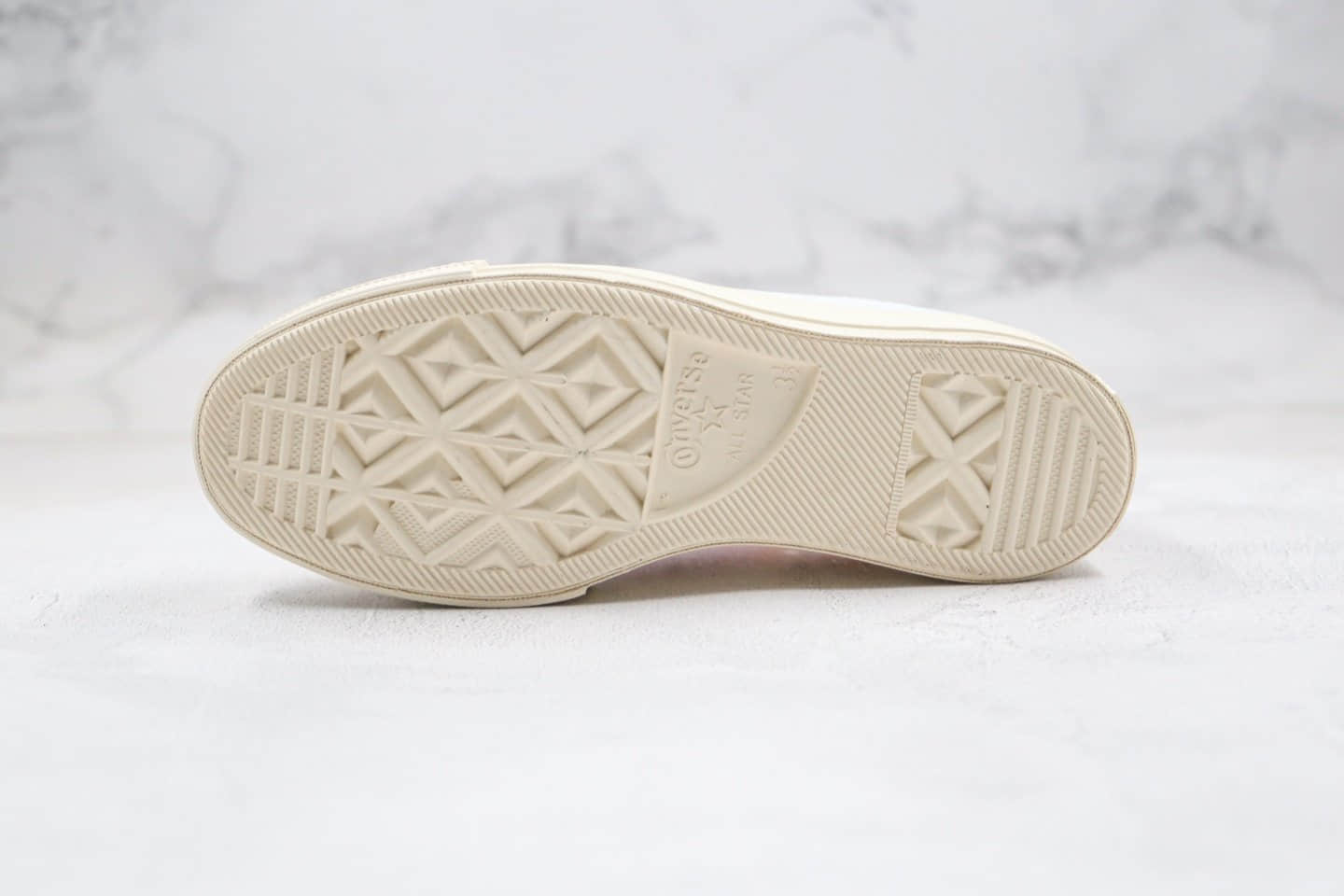 匡威Converse Tri-Panel Renew公司级版本张艺兴同款环保系列低帮麻布粉蓝色帆布鞋原厂硫化大底 货号:167772C