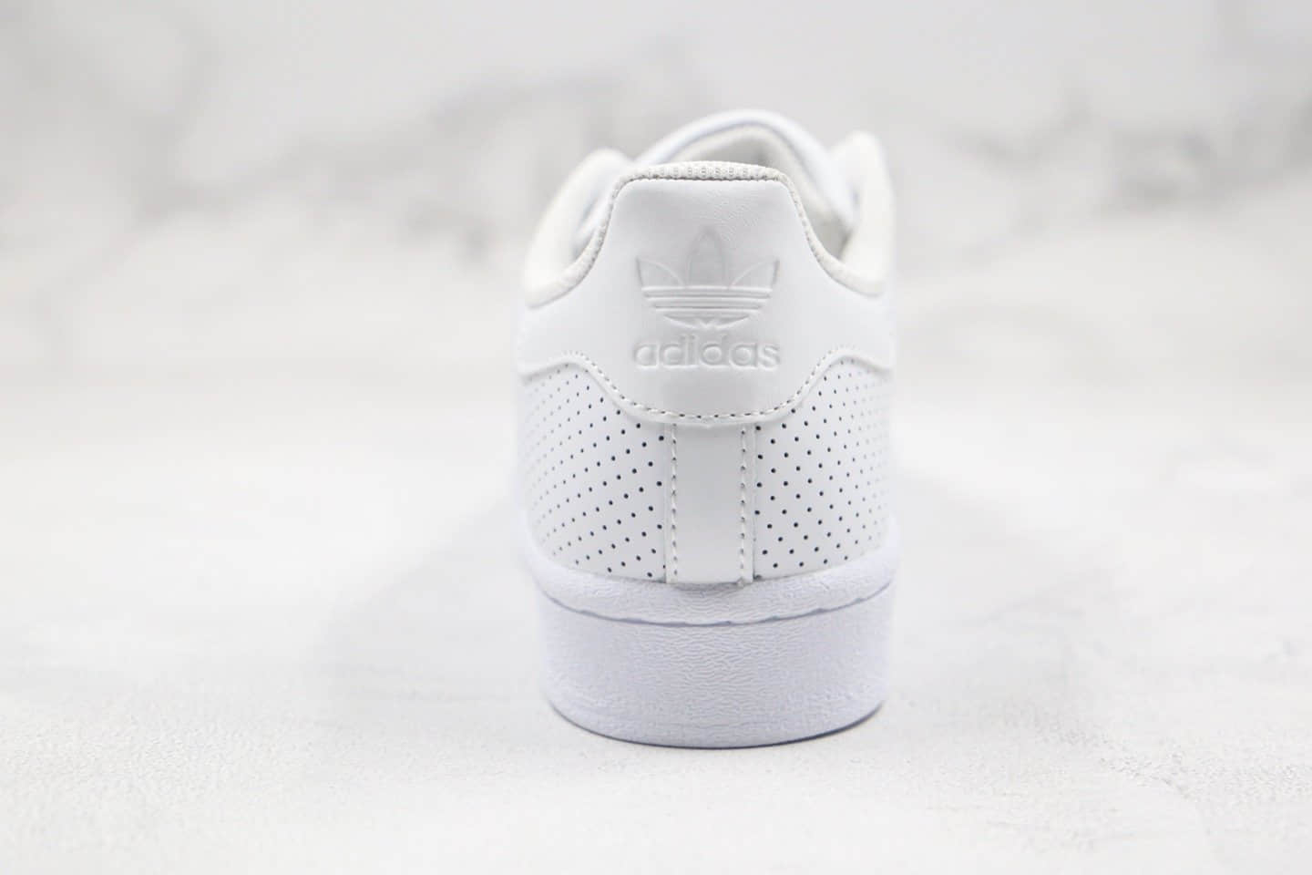 阿迪达斯adidas superstar w纯原版本三叶草贝壳头日本限定冲孔鞋纯白色原盒原标 货号:FV3445