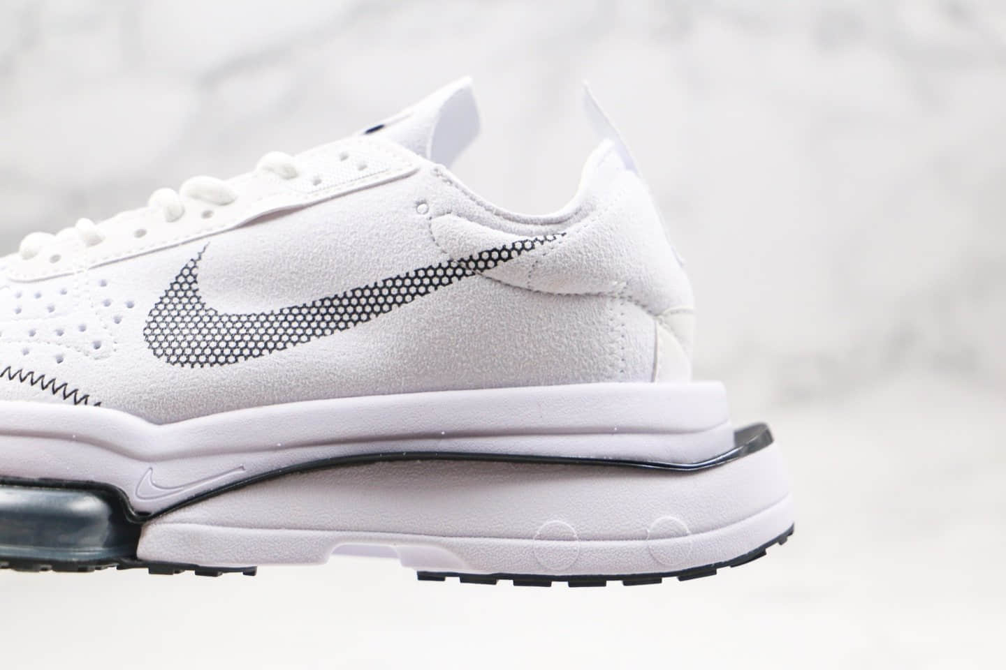 耐克Nike Air Zoom Type纯原版本N.354华夫鞋解构麂皮气垫跑鞋白黑色原档案数据开发 货号：CJ2033-101