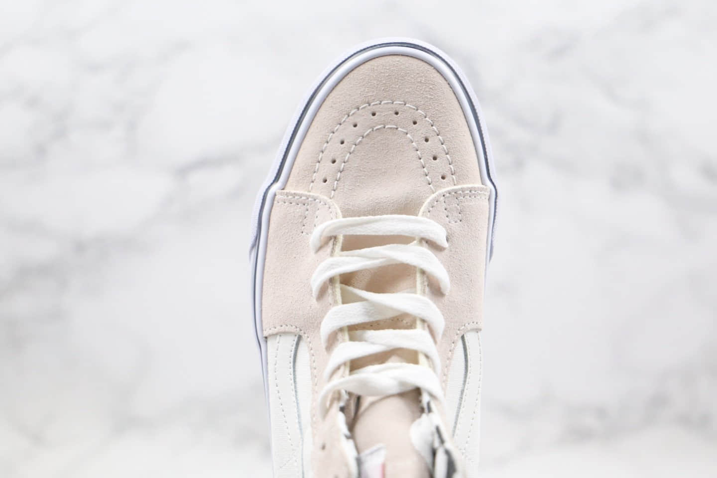 万斯Vans SK8-Hi公司级版本高帮DIY裁剪板鞋白色原楦开发 货号:VN0A4U1624F