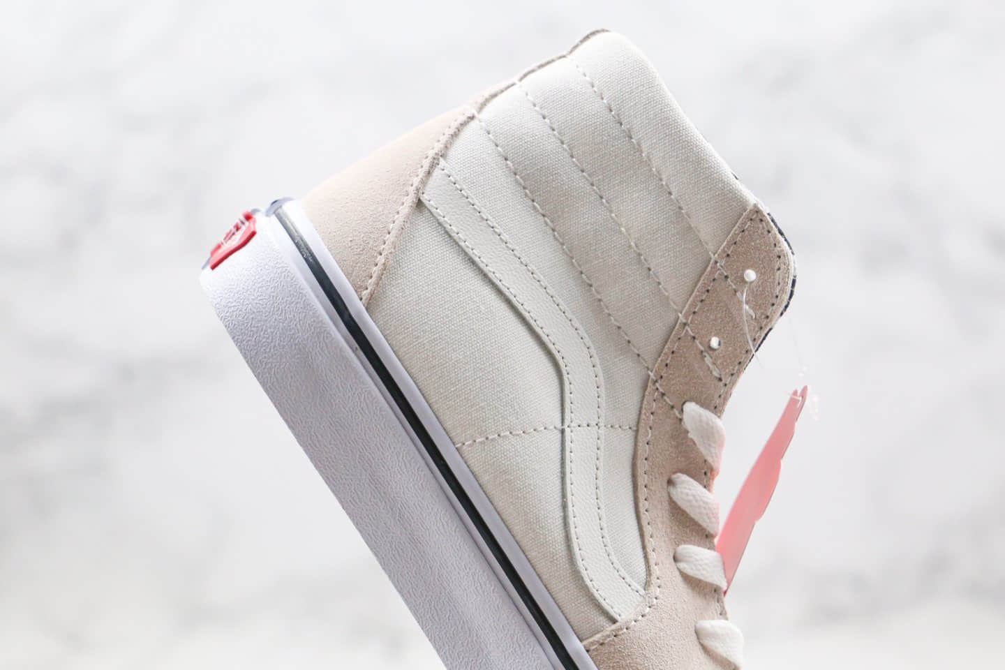 万斯Vans SK8-Hi公司级版本高帮DIY裁剪板鞋白色原楦开发 货号:VN0A4U1624F