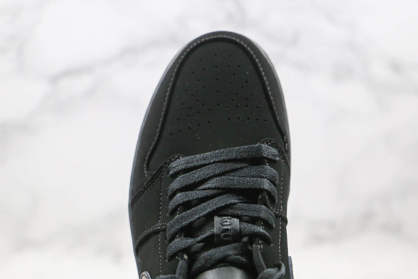 乔丹Air Jordan 1 Low纯原版本低帮AJ1纯黑内置真Sole气垫 货号:553558-056