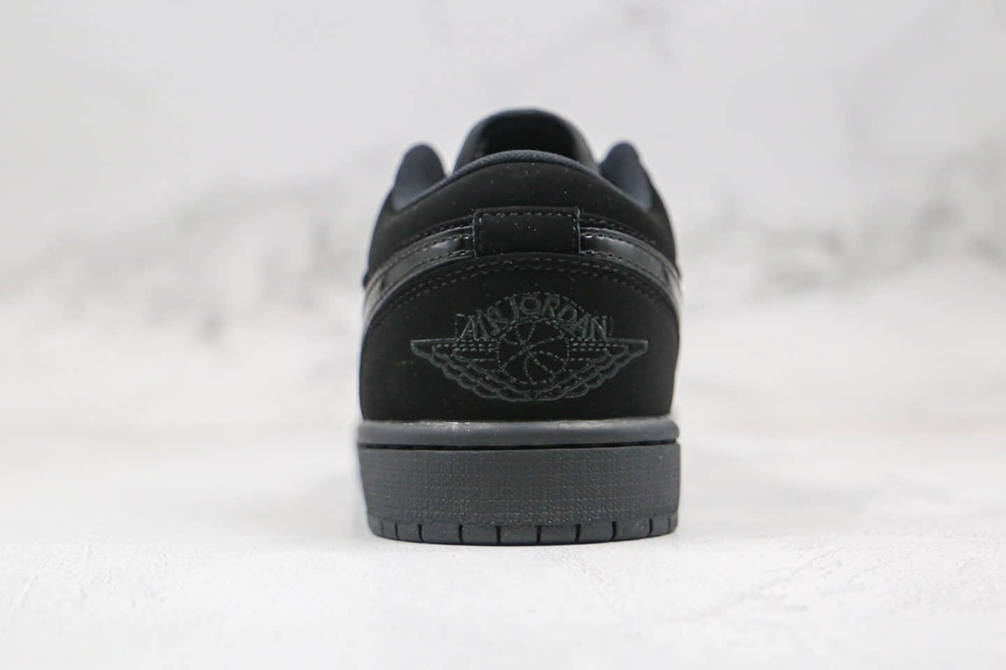 乔丹Air Jordan 1 Low纯原版本低帮AJ1纯黑内置真Sole气垫 货号:553558-056