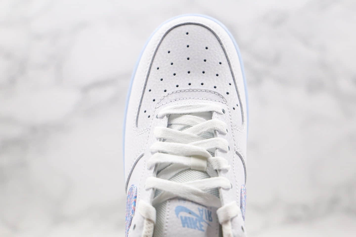 耐克Nike Air Force 1 Low“Hydrogen Blue”纯原版本空军一号低帮AF1氢蓝色内置真Sole气垫 货号：CZ0377-100