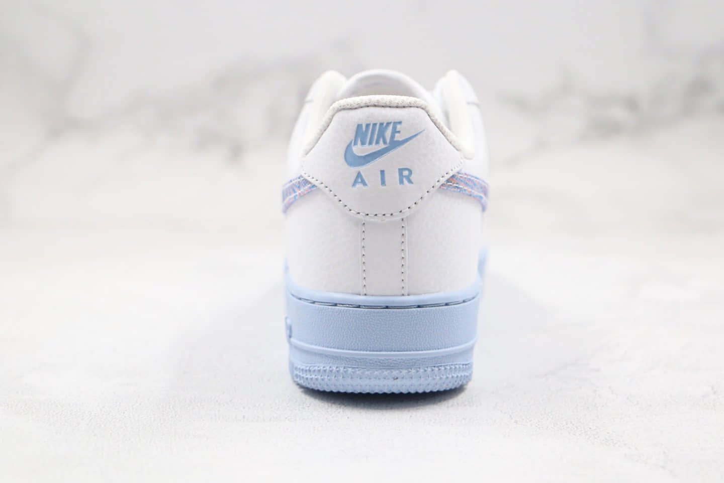 耐克Nike Air Force 1 Low“Hydrogen Blue”纯原版本空军一号低帮AF1氢蓝色内置真Sole气垫 货号：CZ0377-100