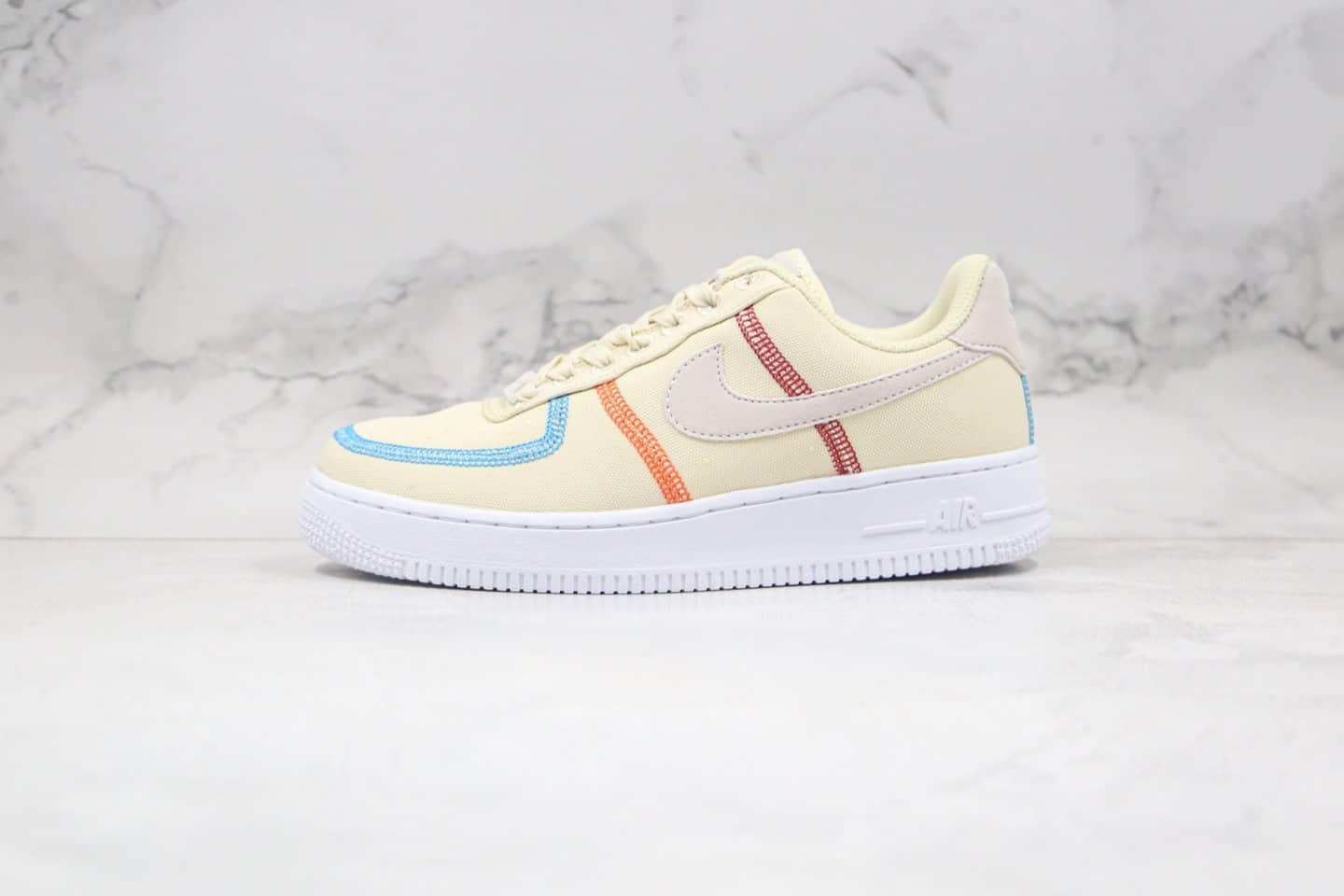 耐克Nike Air Force 1 Low “Life Lime”纯原版本空军一号帆布板鞋米黄色正确鞋型 货号:CK6572-700