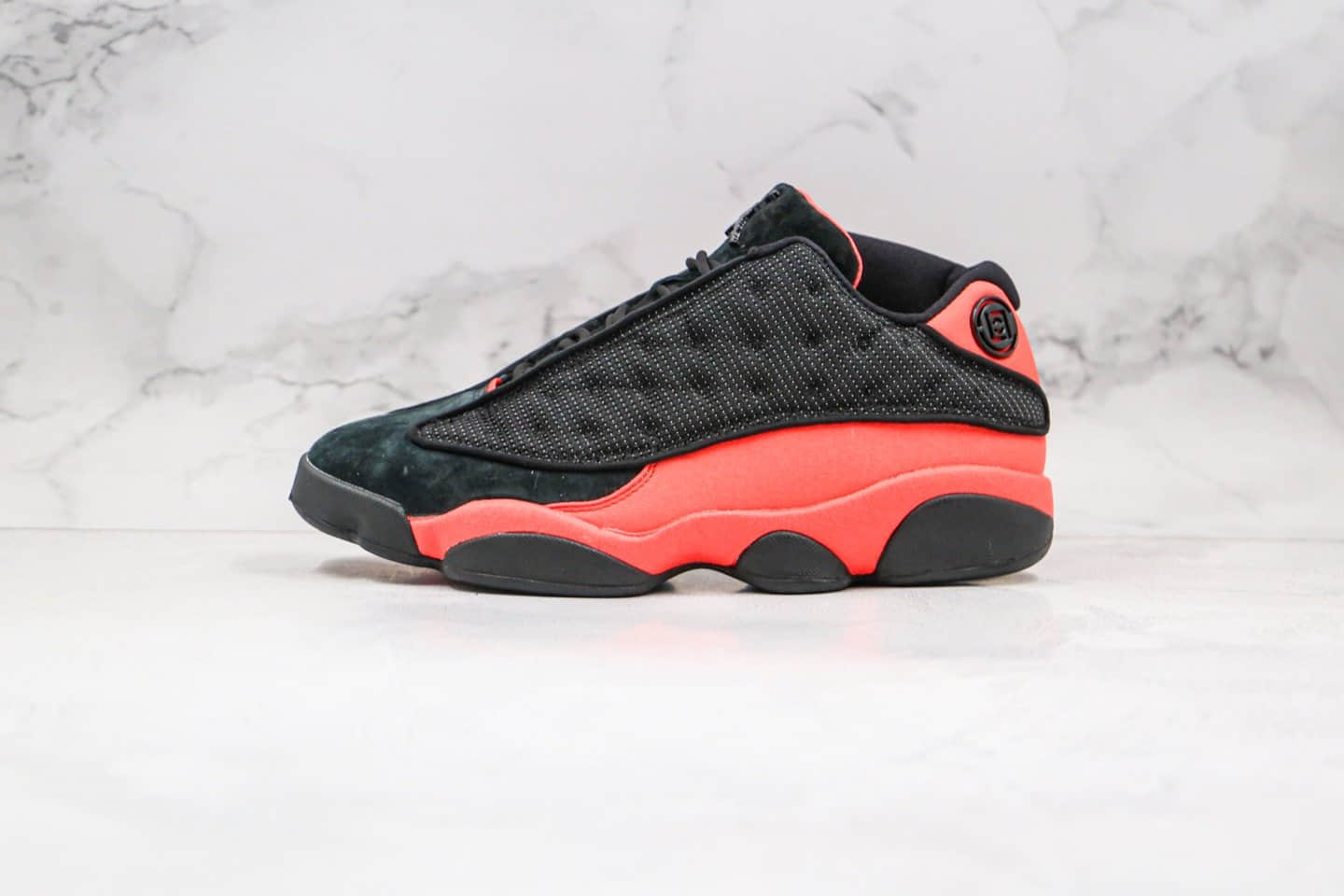 乔丹CLOT x Air Jordan 13 Low “Black and red”纯原版本陈冠希亲友限定低帮AJ13黑红色真碳原厂皮料 货号:AT3102-006