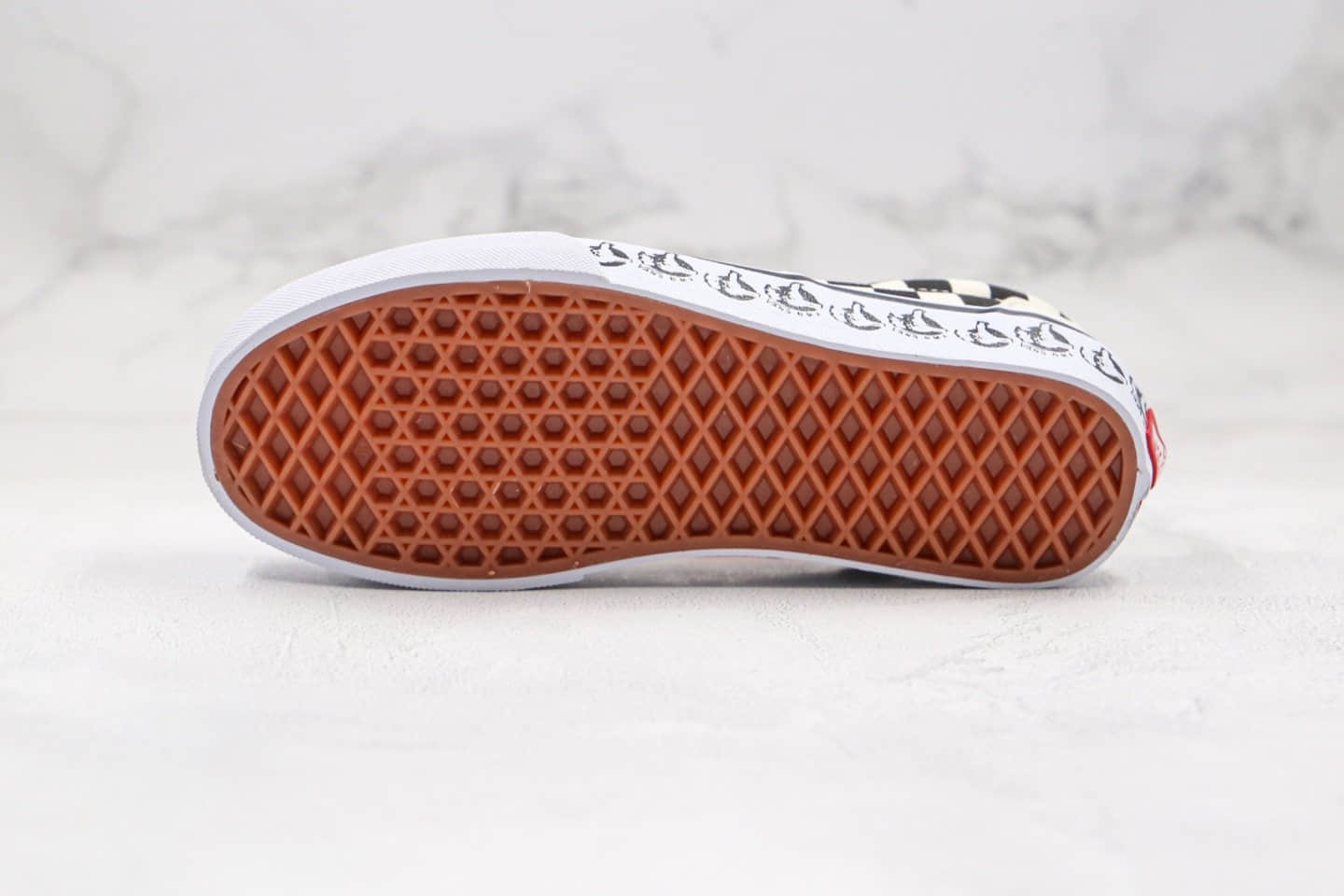 万斯Vans Era 95 x BMX联名款公司级版本低帮ERA棋盘格子大拇指印花帆布鞋米白色原盒原标 货号:VN0A4BV4V3H