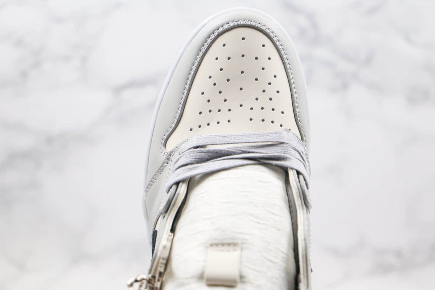 乔丹Air Jordan Brand 1 High OG Grey x Dior纯原版本迪奥联名款高帮AJ1白灰色原装吸磁原盒原楦头纸板打造区别市面低端版本 货号:CN8607-002