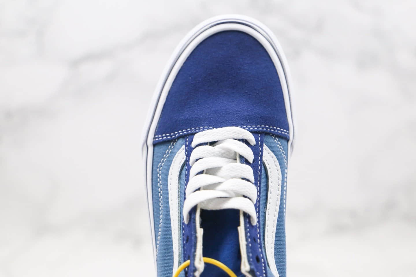 万斯Vans Old Skool Off The Wall公司级版本低帮字母涂鸦越墙标语海军蓝白色硫化帆布鞋原盒原标 货号:VN0A38G1VRI