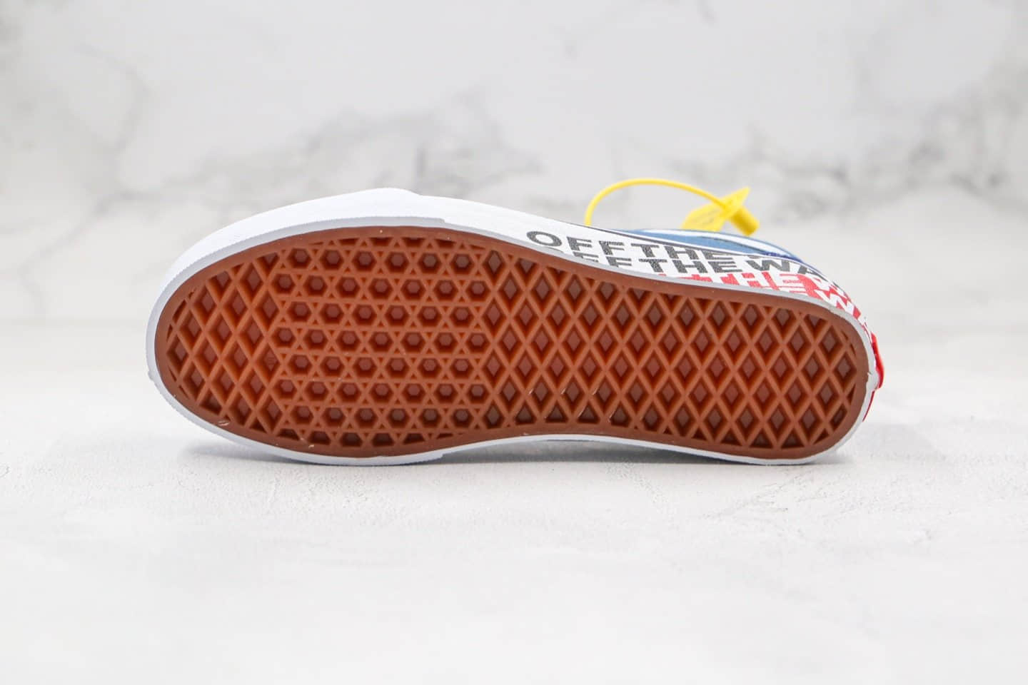 万斯Vans Old Skool Off The Wall公司级版本低帮字母涂鸦越墙标语海军蓝白色硫化帆布鞋原盒原标 货号:VN0A38G1VRI