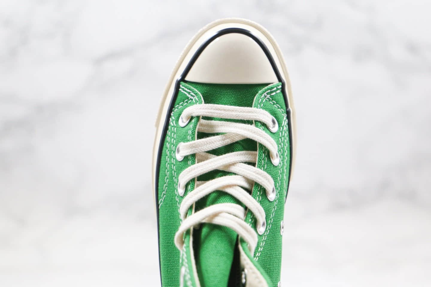 匡威Converse x Sprite公司级版本雪碧汽水联名款高帮绿色帆布鞋正确双围条PU硅蓝软中底 货号:188603C