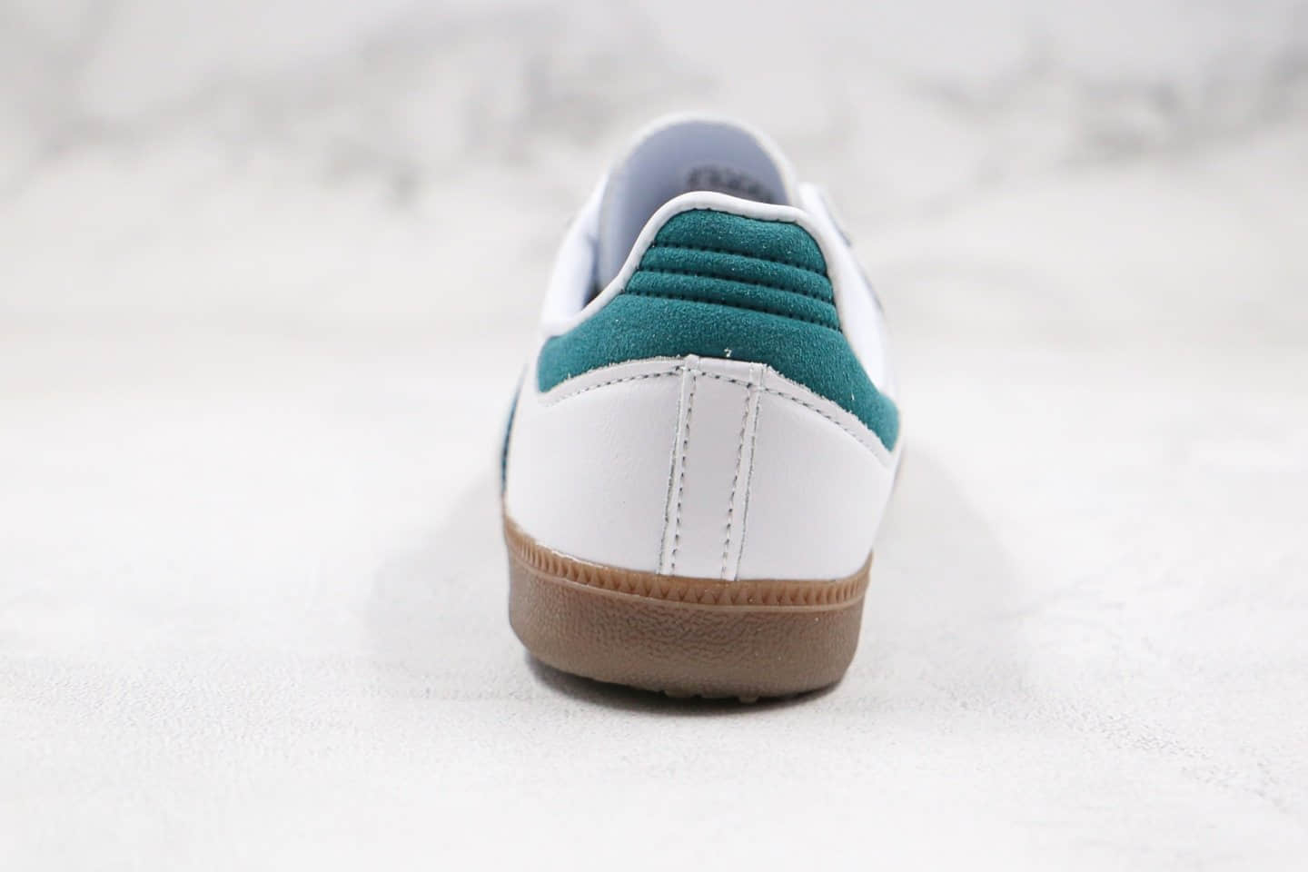 阿迪达斯Adidas Samba OG纯原版本三叶草桑巴板鞋白绿色原楦头纸板打造原盒原标 货号:B75680
