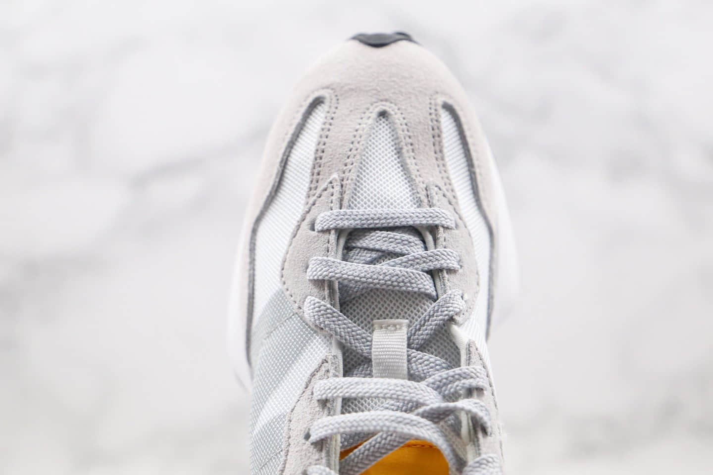 新百伦New Balance 327纯原版本复古慢跑鞋NB327白灰色原楦头纸板打造正确鞋面卡色 货号:WS327LAA