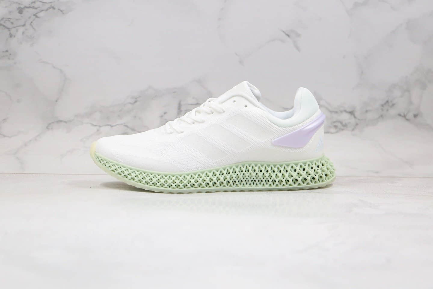 阿迪达斯Adidas Alphaedge 4D LTD M纯原版本科技鞋底4D慢跑鞋白绿色原档案数据开发原盒原标 货号:FV5223